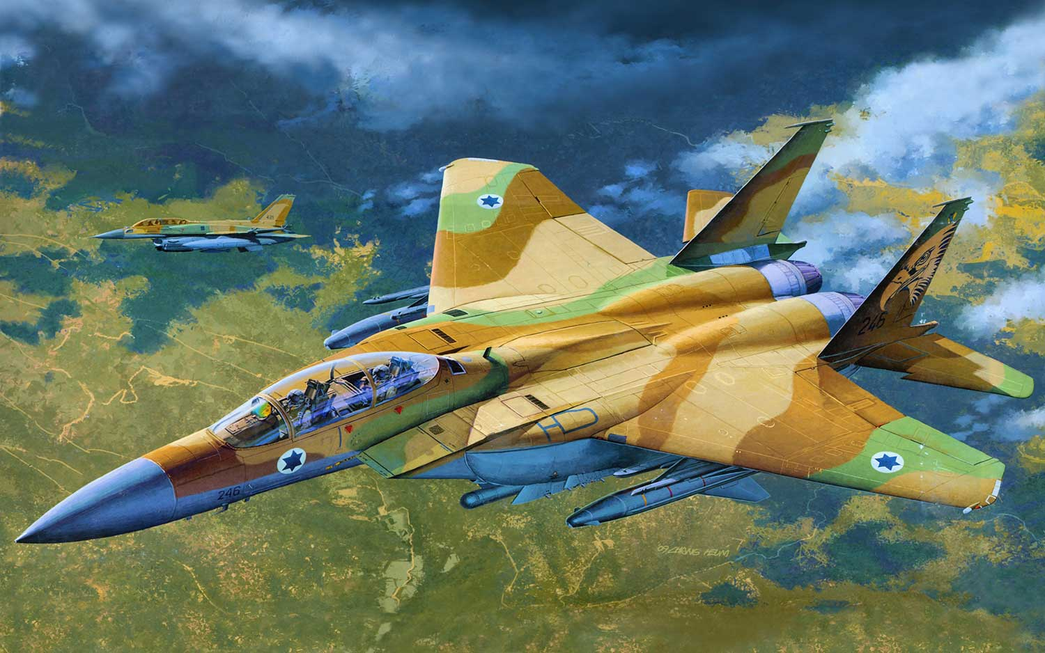 Fighter F 15 in Flight Art Print