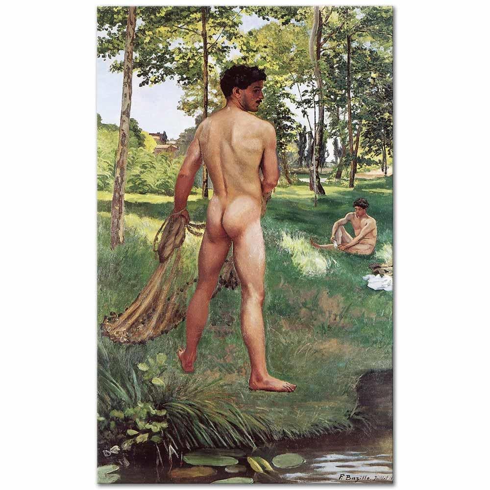 Frederic Bazille Balıkçılar Kanvas Tablo