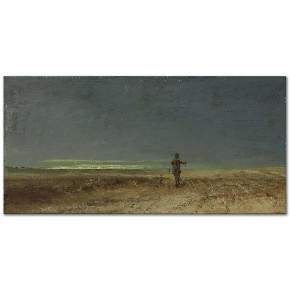 Carl Spitzweg Manzara ve Korkuluk Kanvas Tablo