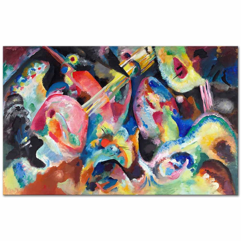 Wassily Kandinsky Doğaçlama Sel Kanvas Tablo