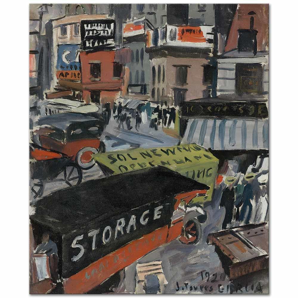 Fourteenth Street (Business Town) by Joaquín Torres García as Art Print