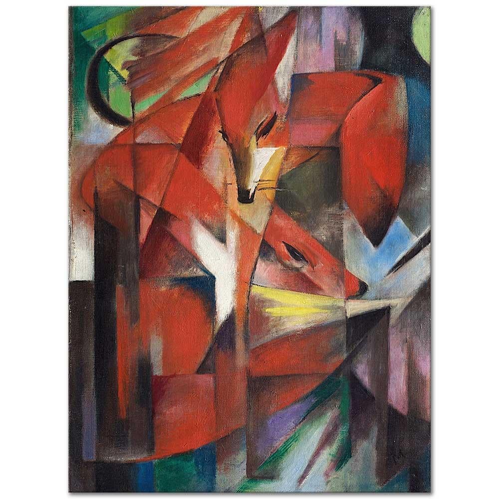 Foxes by Franz Marc as Art Print