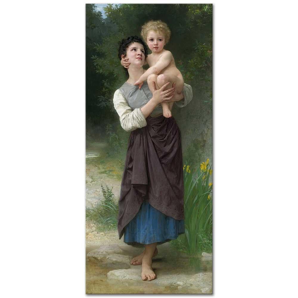 William Adolphe Bouguereau Kardeşler Kanvas Tablo