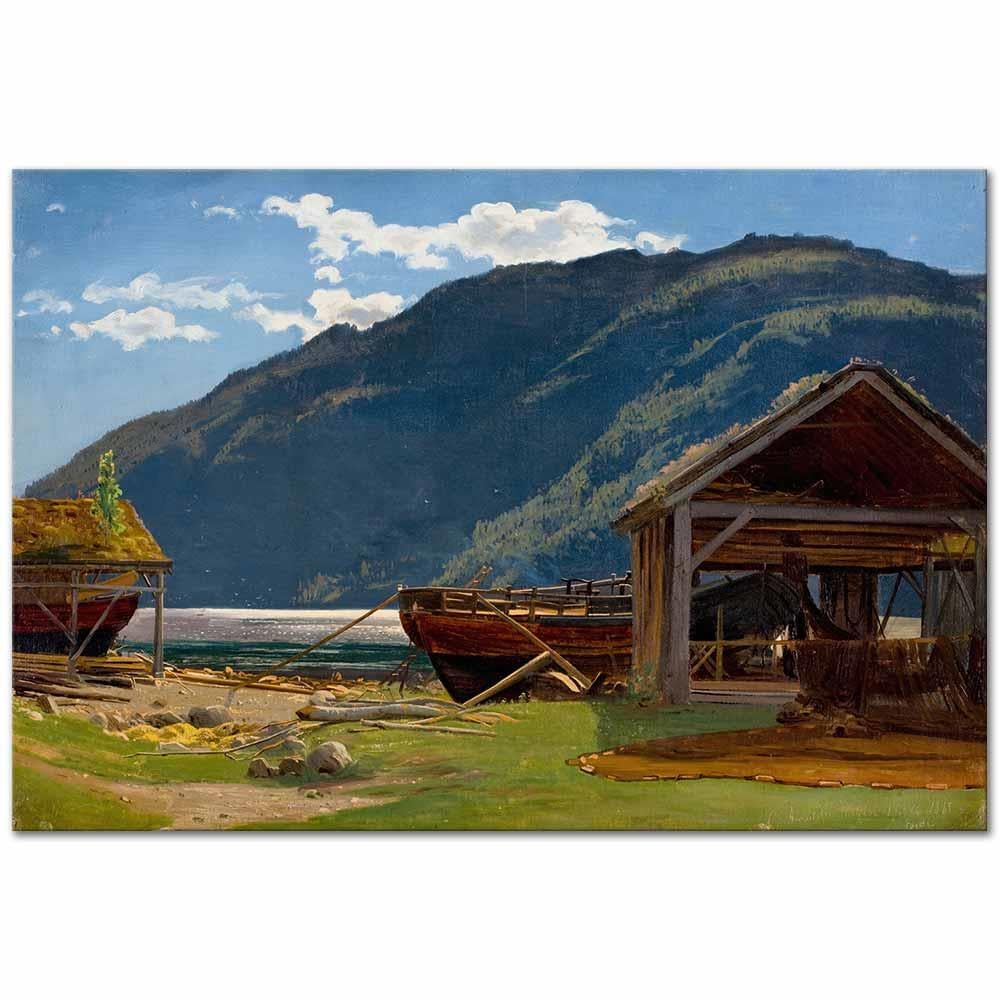 Fra Eide Hardanger by Amaldus Nielsen as Art Print