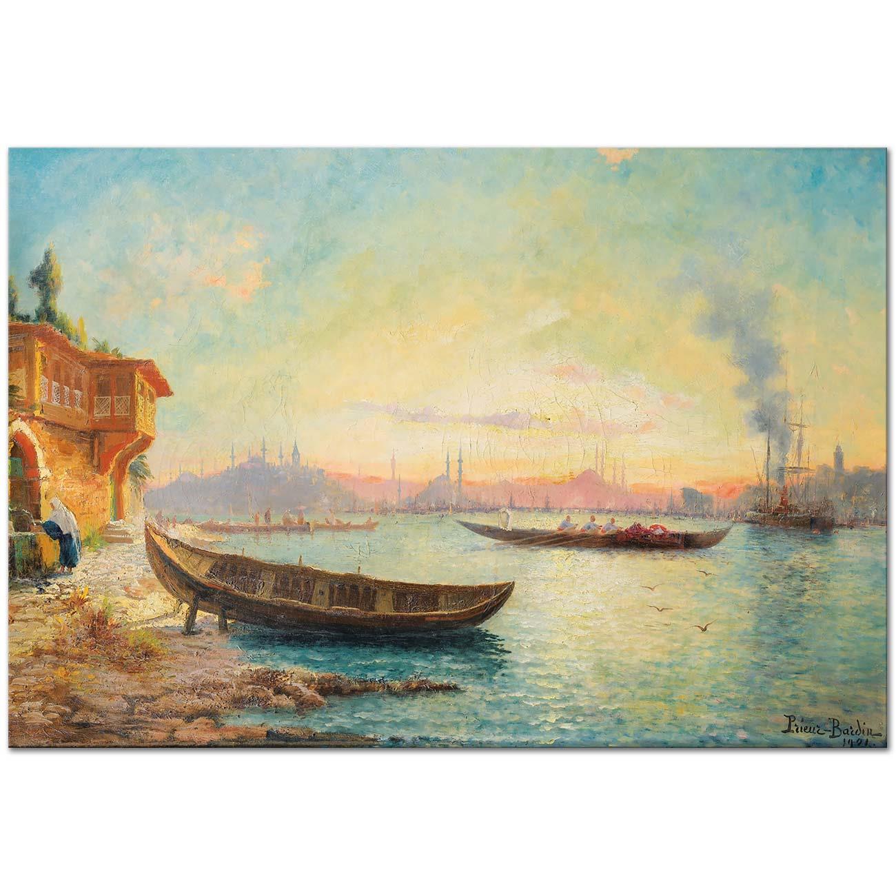 François Prieur Bardin Üsküdar'dan Kanvas Tablo