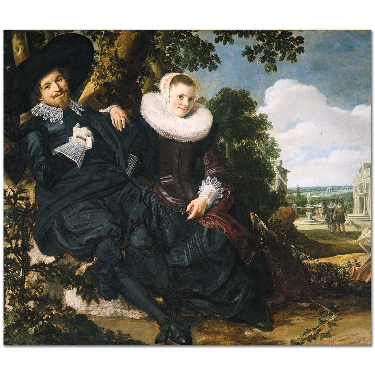 Married Couple in a Garden by Frans Hals