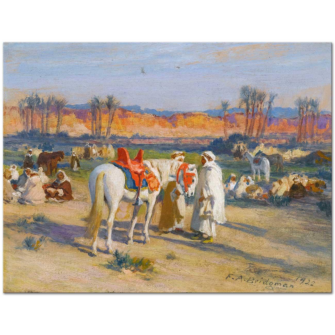 Halt In The Desert by Frederick Arthur Bridgman