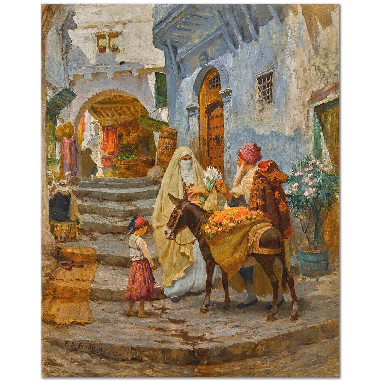 The Orange Seller by Frederick Arthur Bridgman