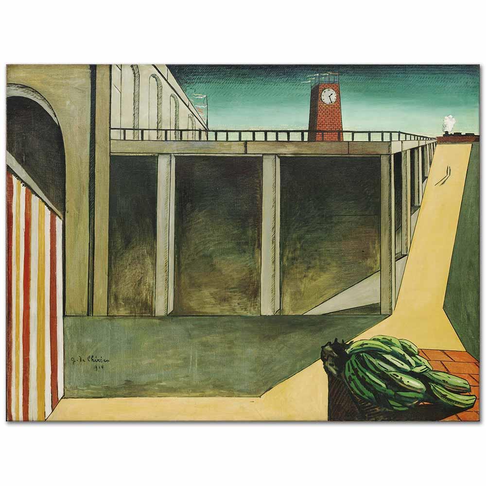 Giorgio de Chirico Montparnasse Garı Kanvas Tablo