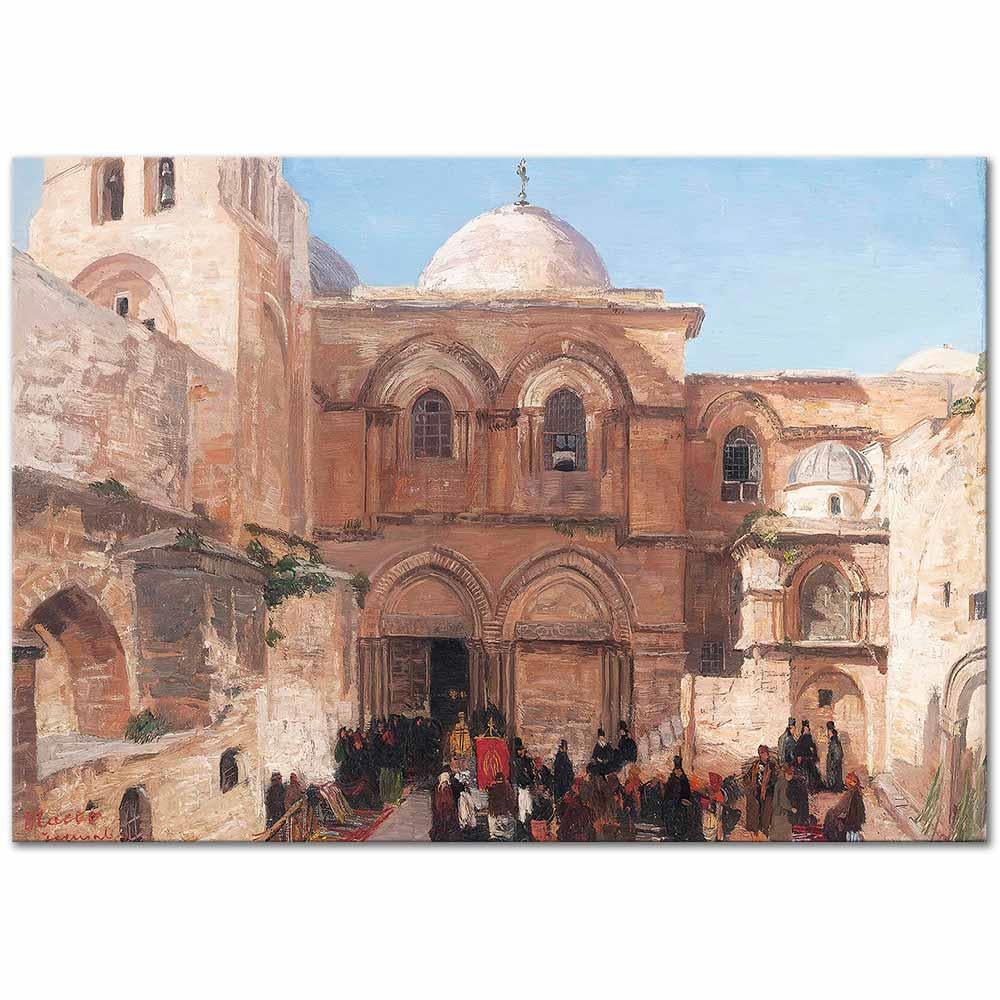 Georg Macco Kutsal Kabristan Kudüs Kanvas Tablo