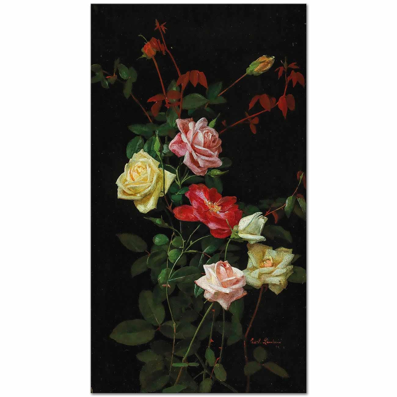 George Cochran Lambdin Güller Kanvas Tablo