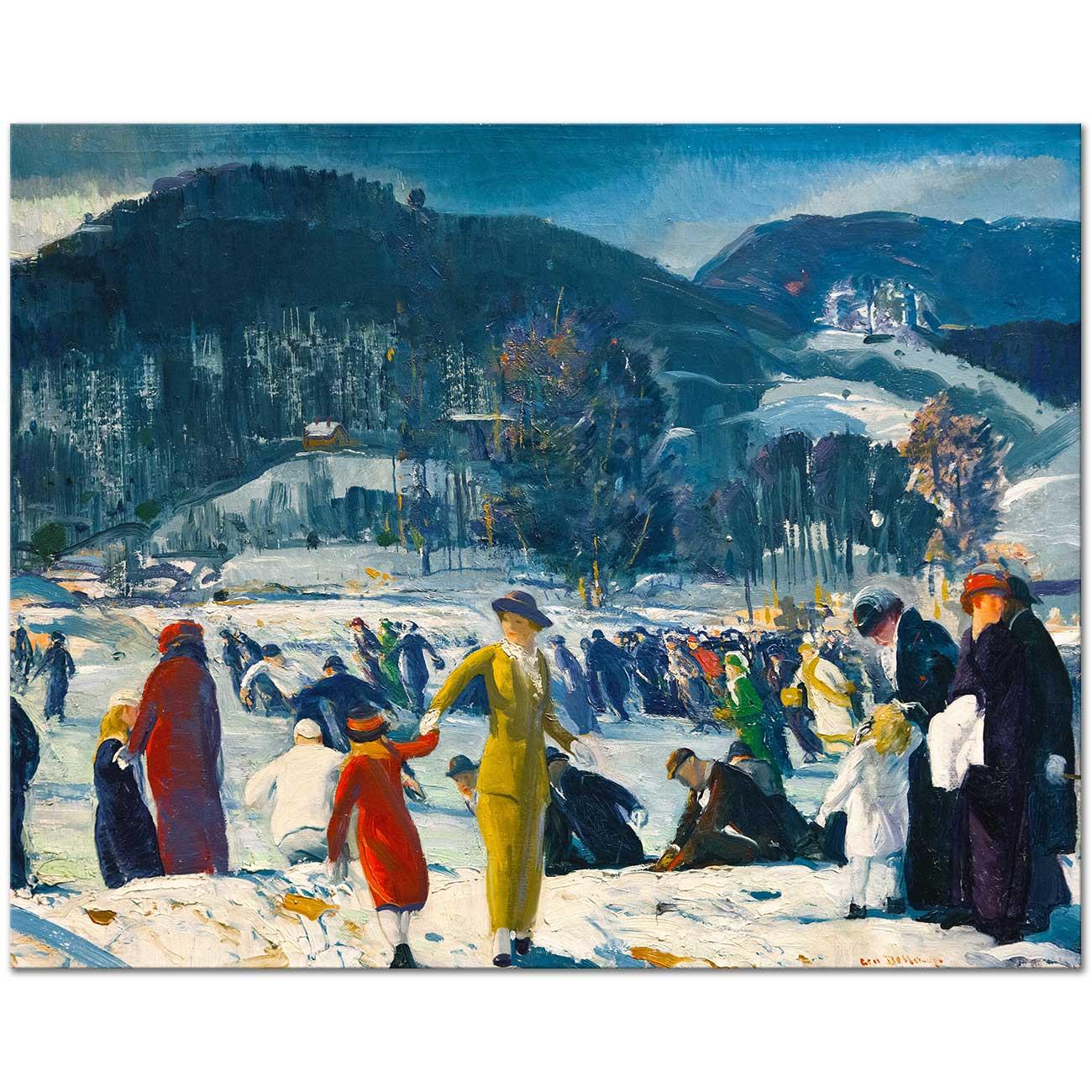George Wesley Bellows Kış Sevgisi Kanvas Tablo