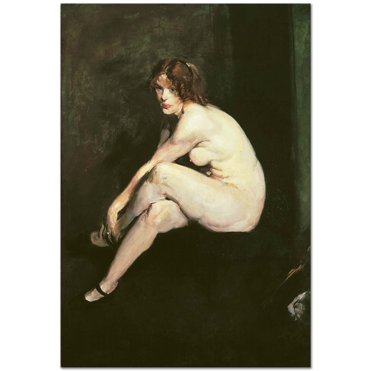 Nude Girl Miss Leslie Hall by George Wesley Bellows