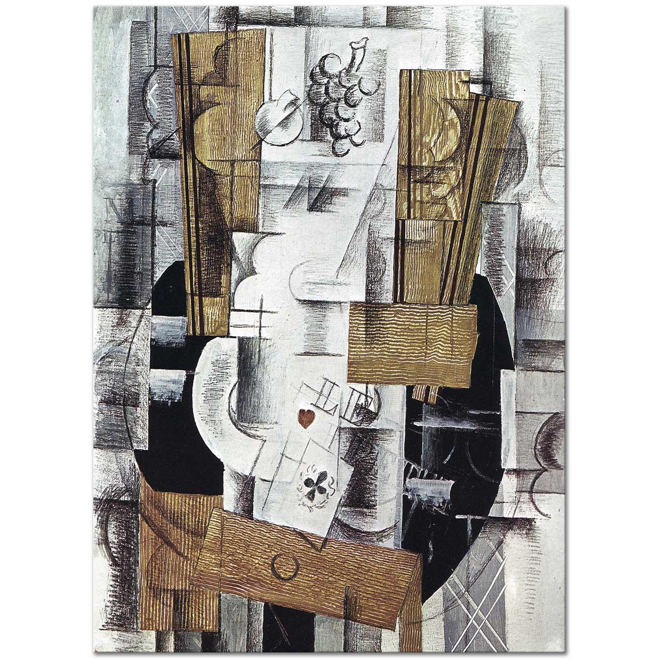 Fruit Dish Ace of Clubs by Georges Braque