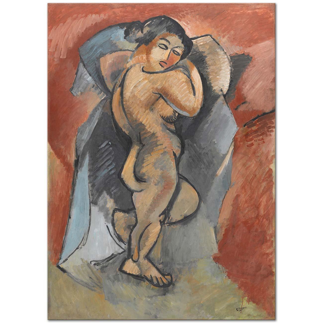 Georges Braque Uzun Nü Kanvas Tablo