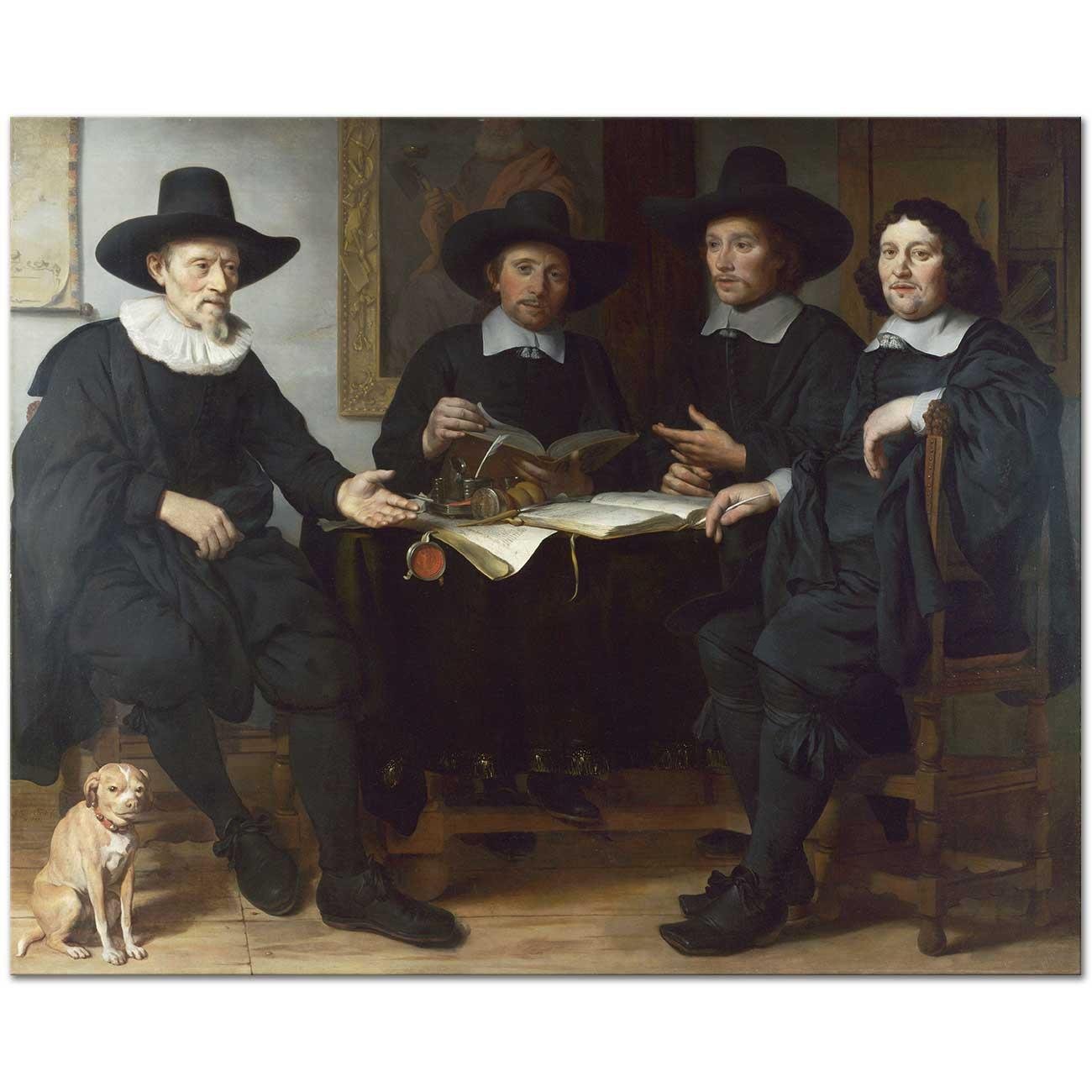 Four Officers of the Amsterdam Coopers by Gerbrand van den Eeckhout