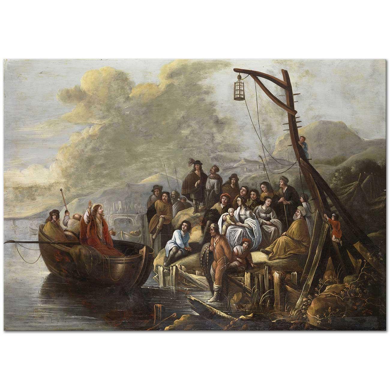 Jesus preaches at the Sea of Galilee by Gerbrand van den Eeckhout