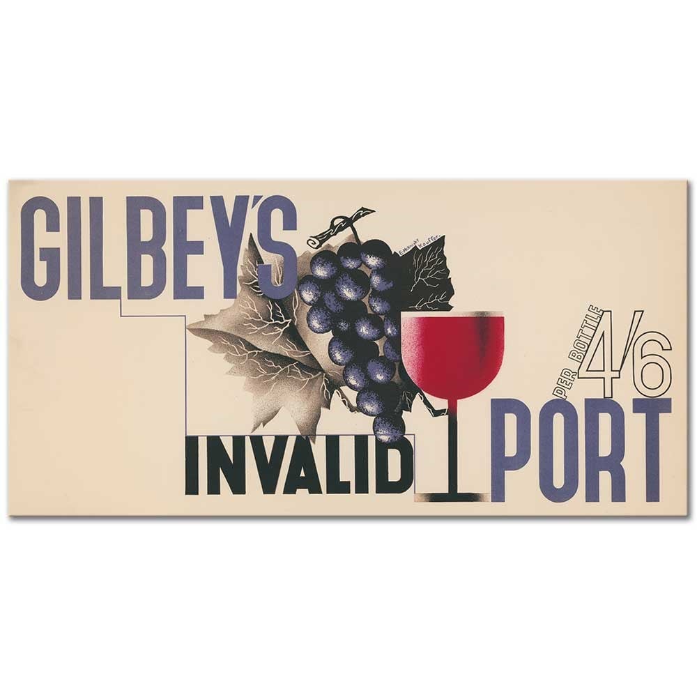 Gilbey's Invalid Port by Edward McKnight Kauffer as Fine Art Print