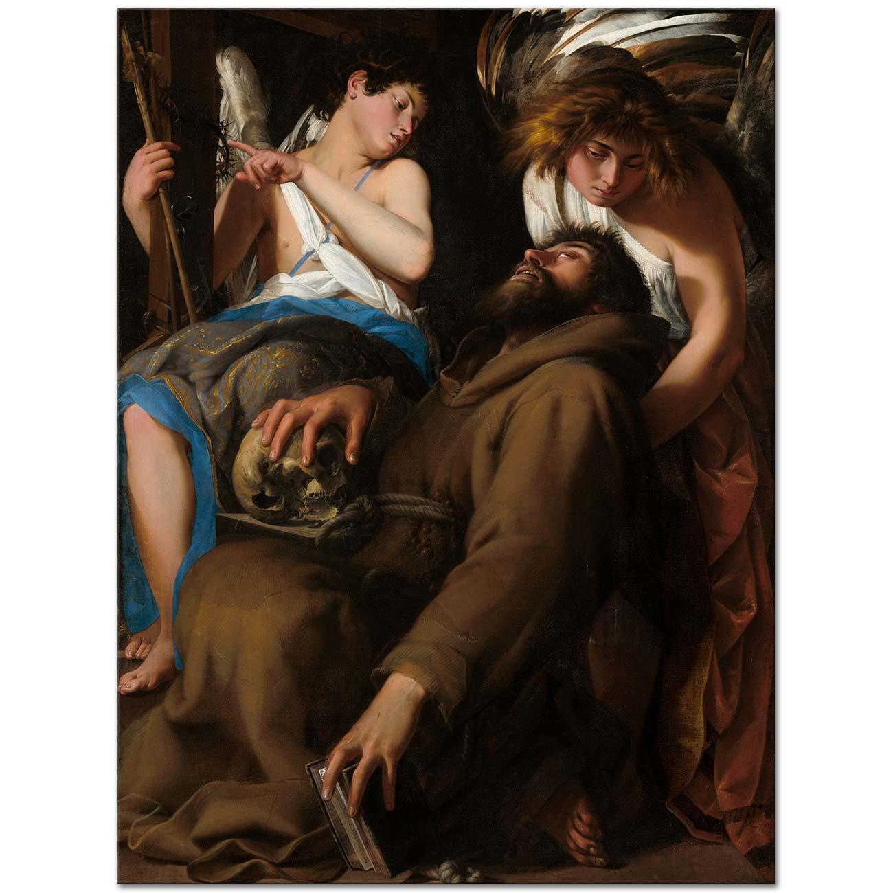 Giovanni Baglione Aziz Saint Francis'in Vecdi Kanvas Tablo