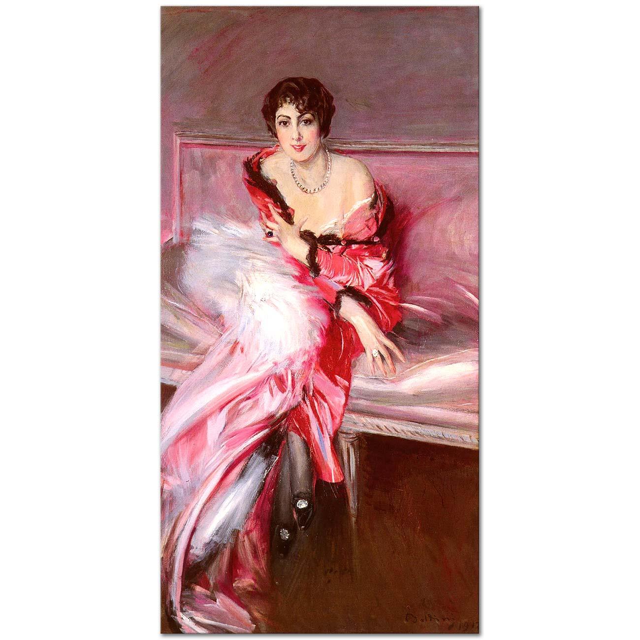 Giovanni Boldini Madam Juillard'ın Portresi Kanvas Tablo