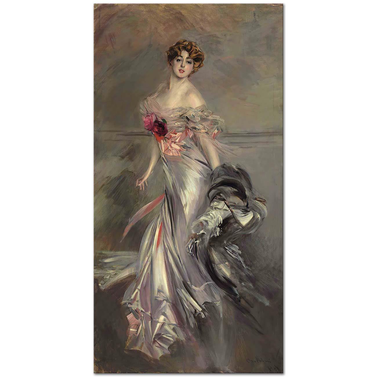 Giovanni Boldini Marthe Regnier'in Portresi Kanvas Tablo