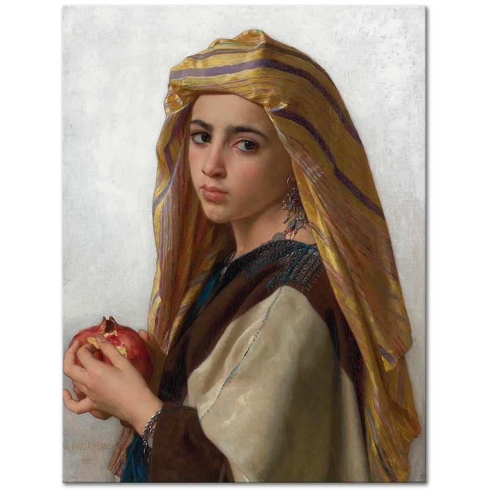 Girl with a Pomegranate by William Adolphe Bouguereau
