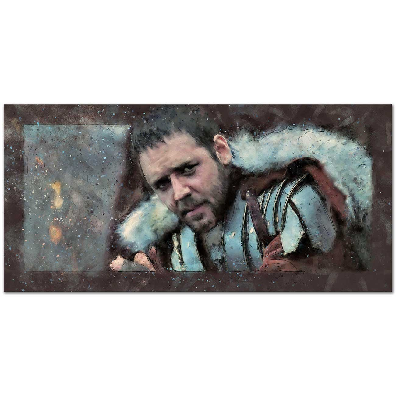 Gladyatör Filminden Bir Sahne Maximus Kanvas Tablo