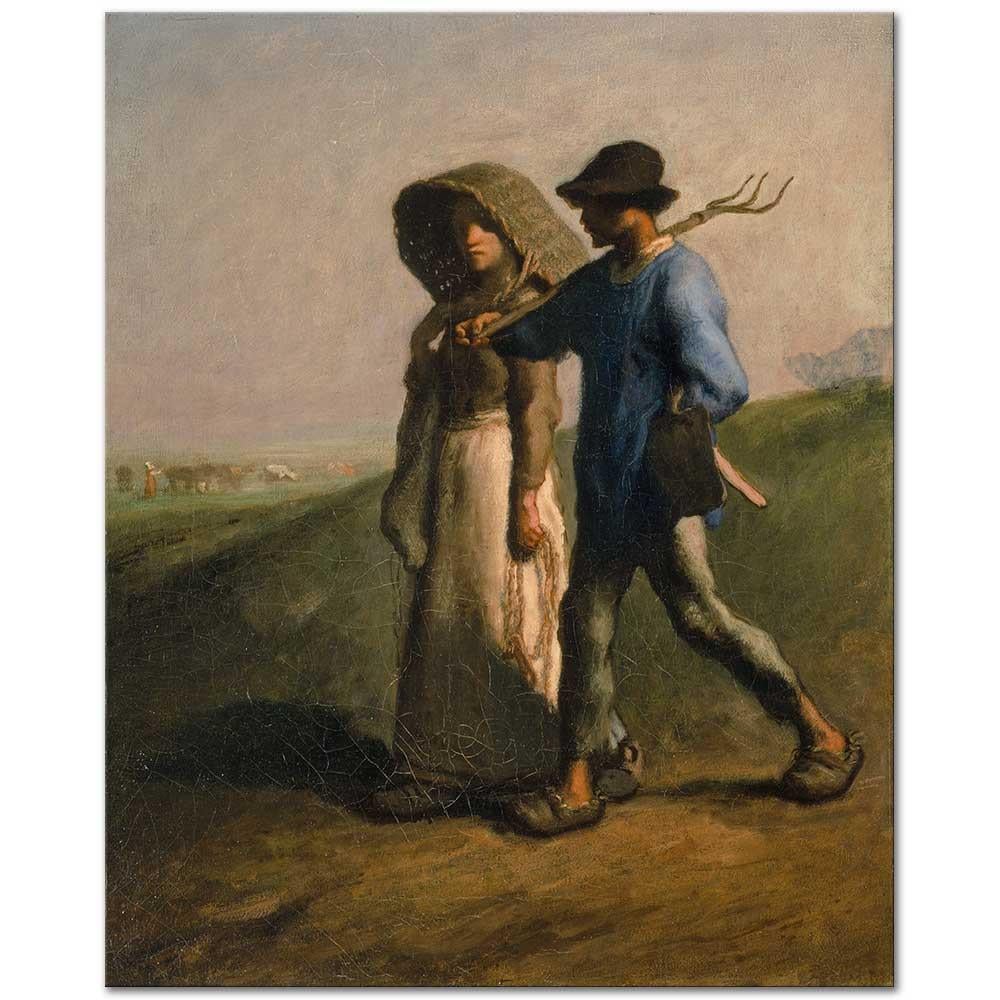 Jean-François Millet İşe Gidiş Kanvas Tablo