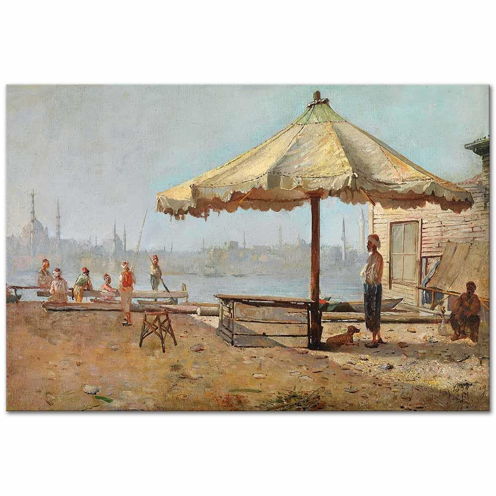 Golden Horn Constantinople by Leonardo De Mango as Art Print