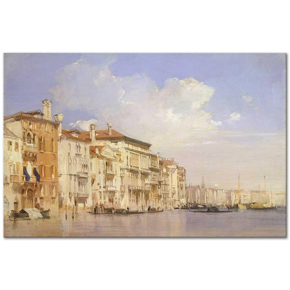 Grand Canal Venice by Richard Parkes Bonington as Art Print