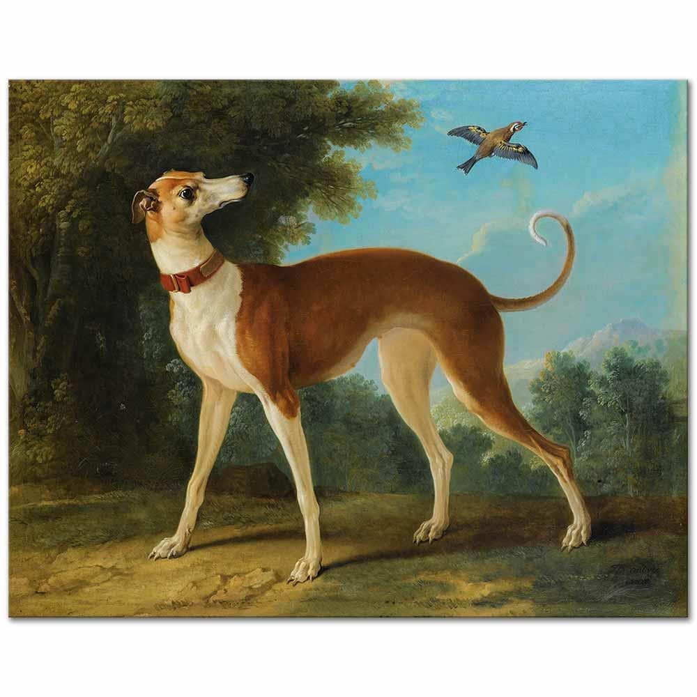 Jean-Baptiste Oudry Tazı ve Manzara Kanvas Tablo