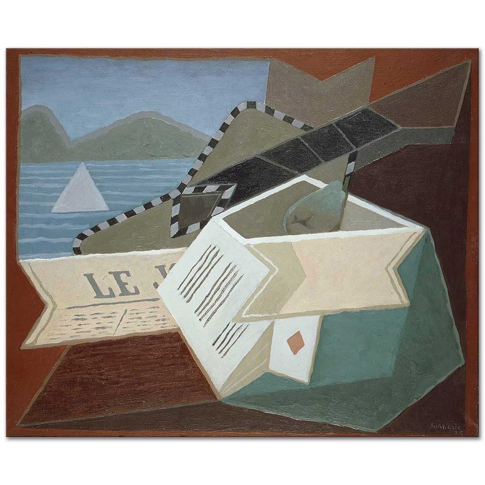 Guitar In Front Of The Sea by Juan Gris as Fine Art Print