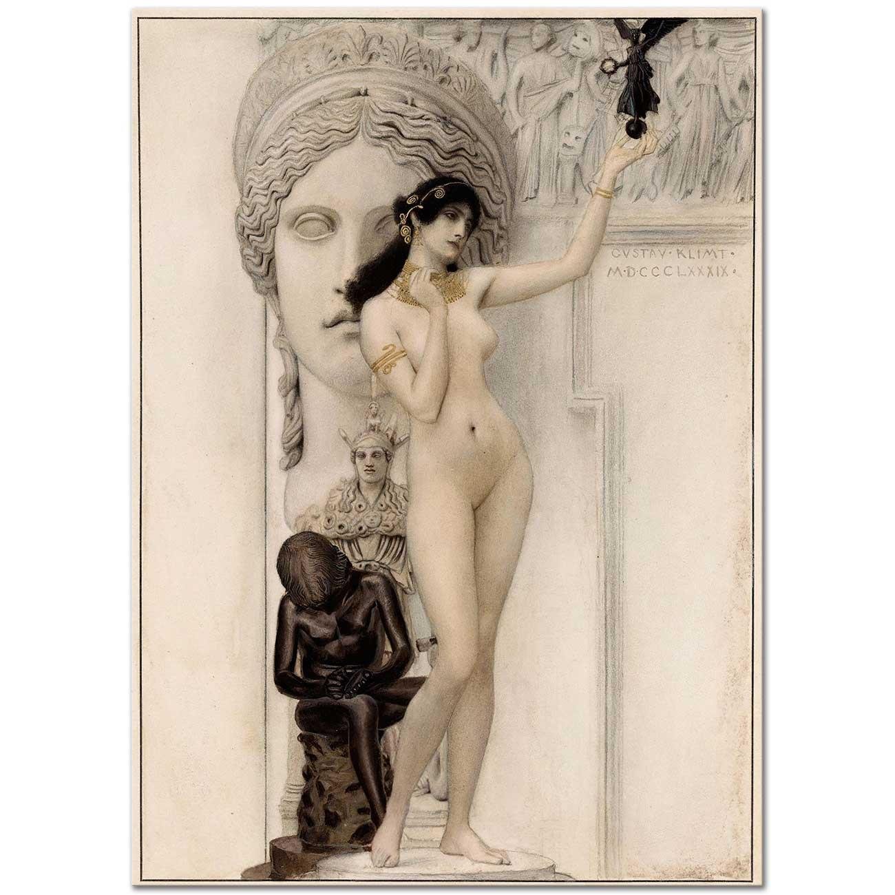 Allegory Of Sculpture by Gustav Klimt