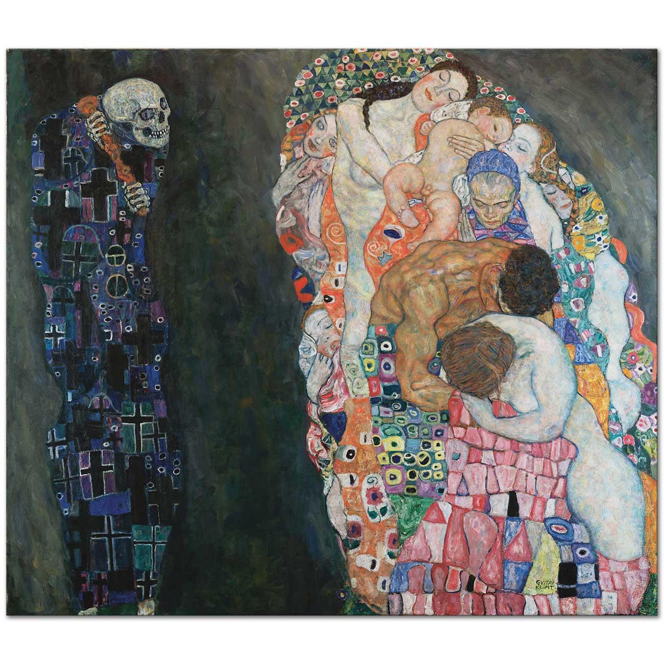 Death and Life by Gustav Klimt