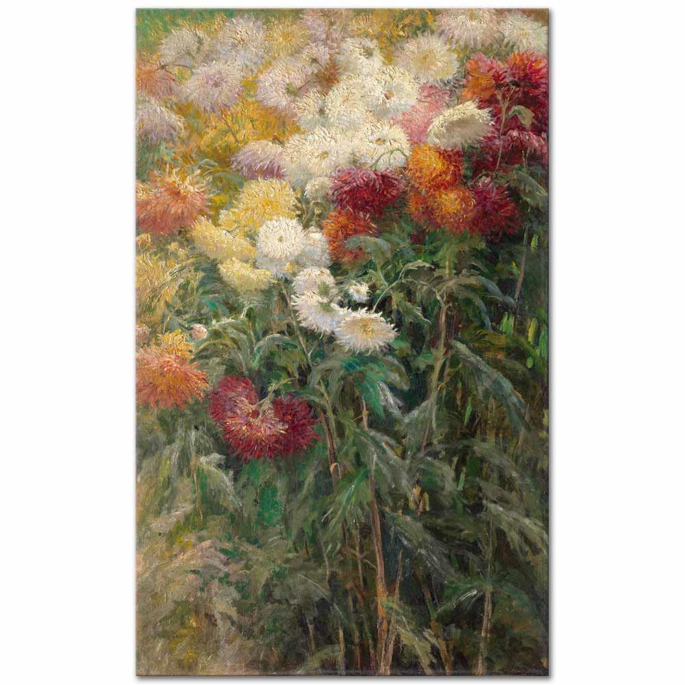 Chrysanthemums by Gustave Caillebotte