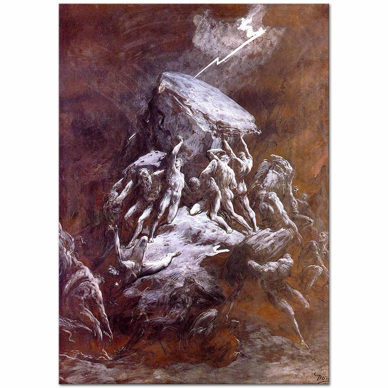 Clash of the Titans by Gustave Dore