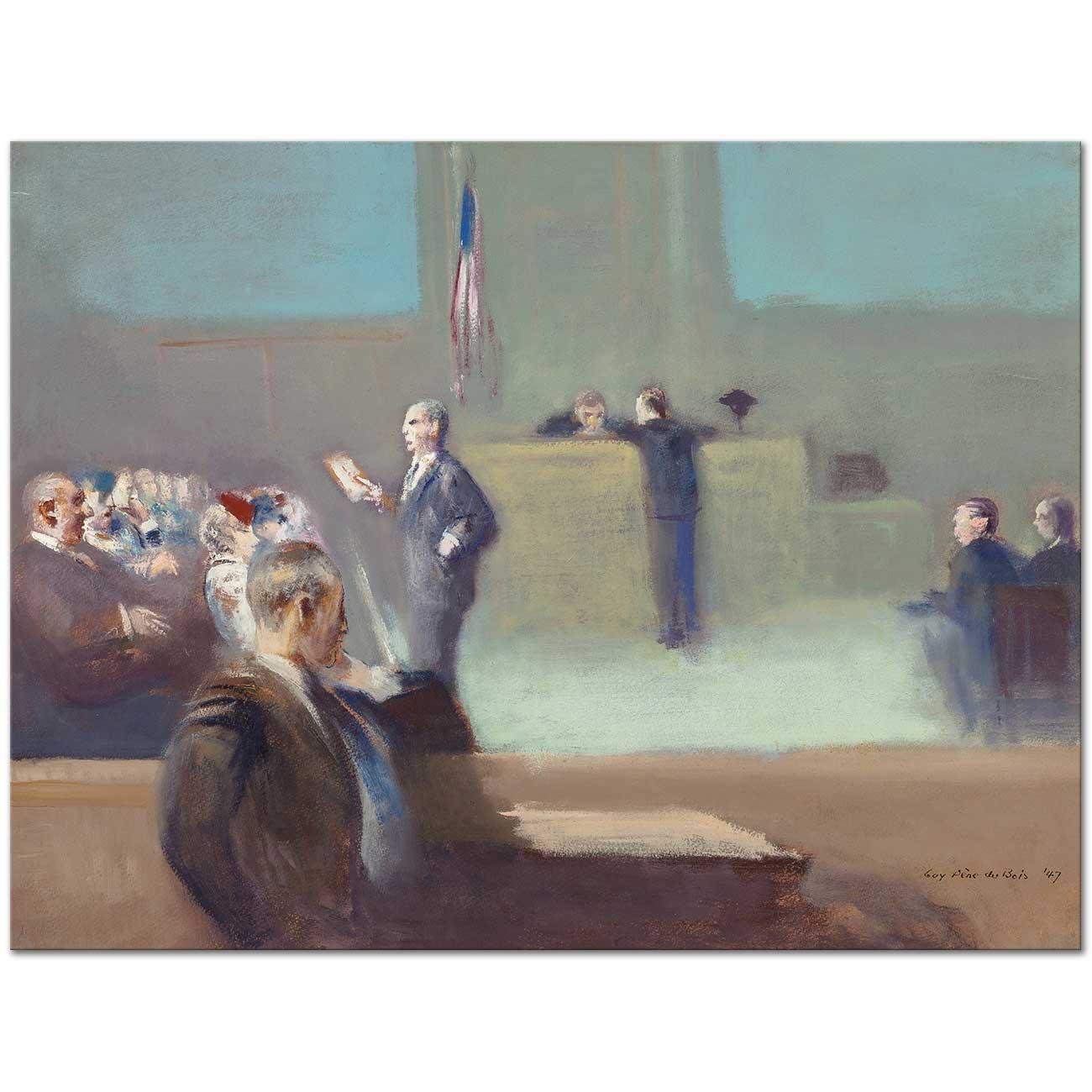 Addressing the Jury by Guy Pene du Bois