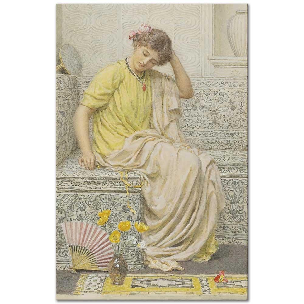 Albert Joseph Moore Saç Tokası Kanvas Tablo