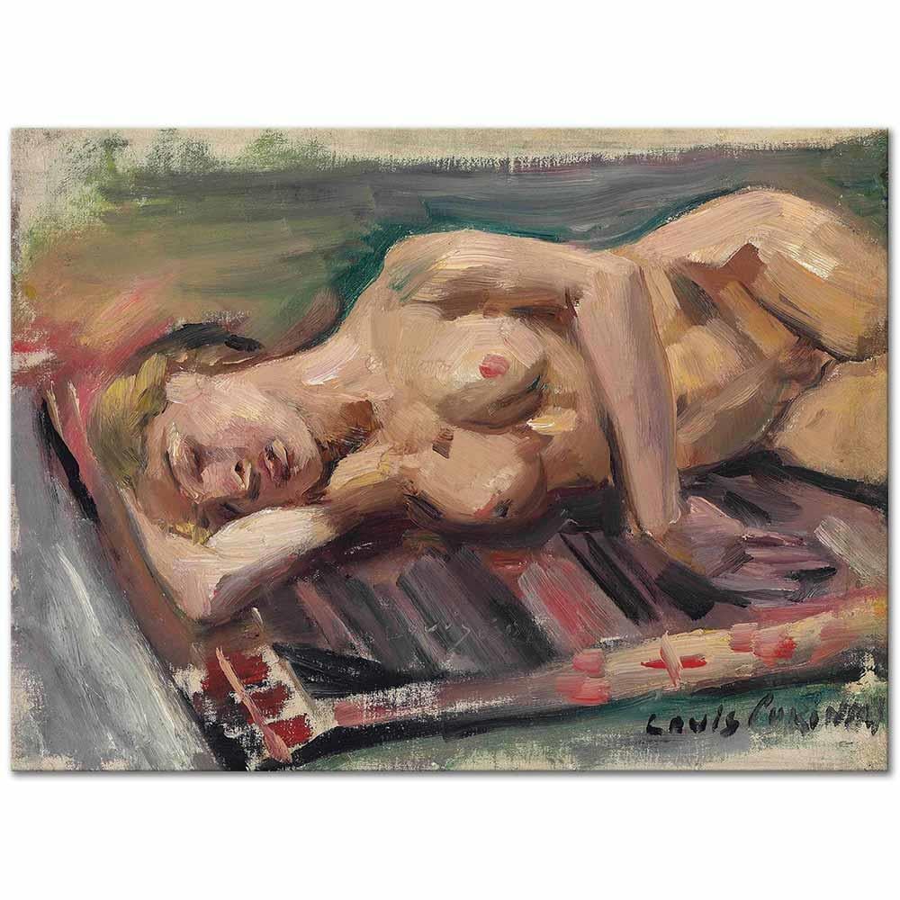 Lovis Corinth Yarım Nü Pozu Kanvas Tablo