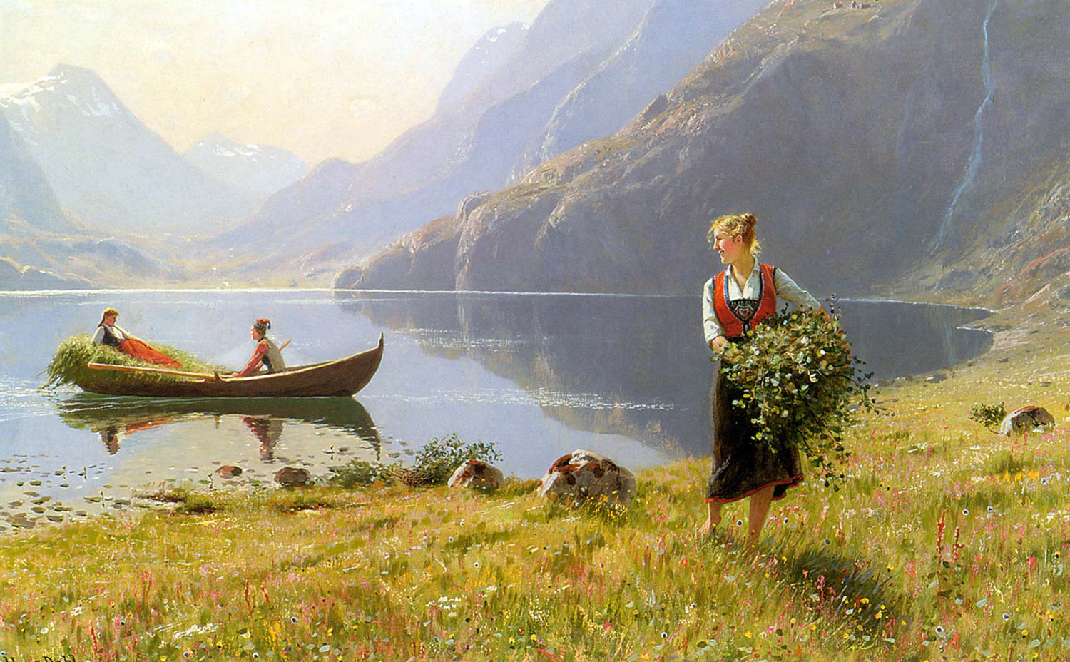 By the Fjord by Hans Dahl