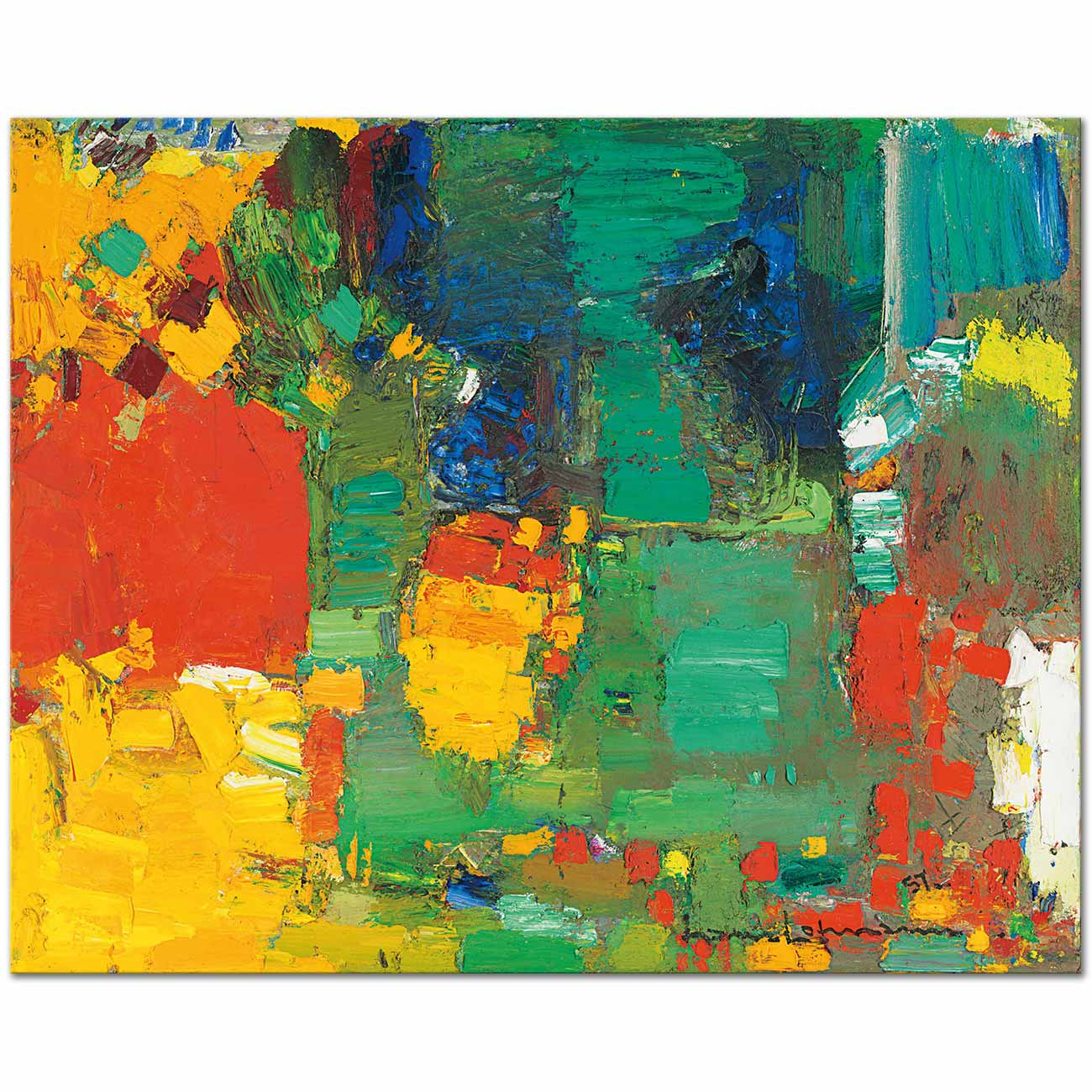 Hans Hofmann Swamp Series IV Sunburst Art Print