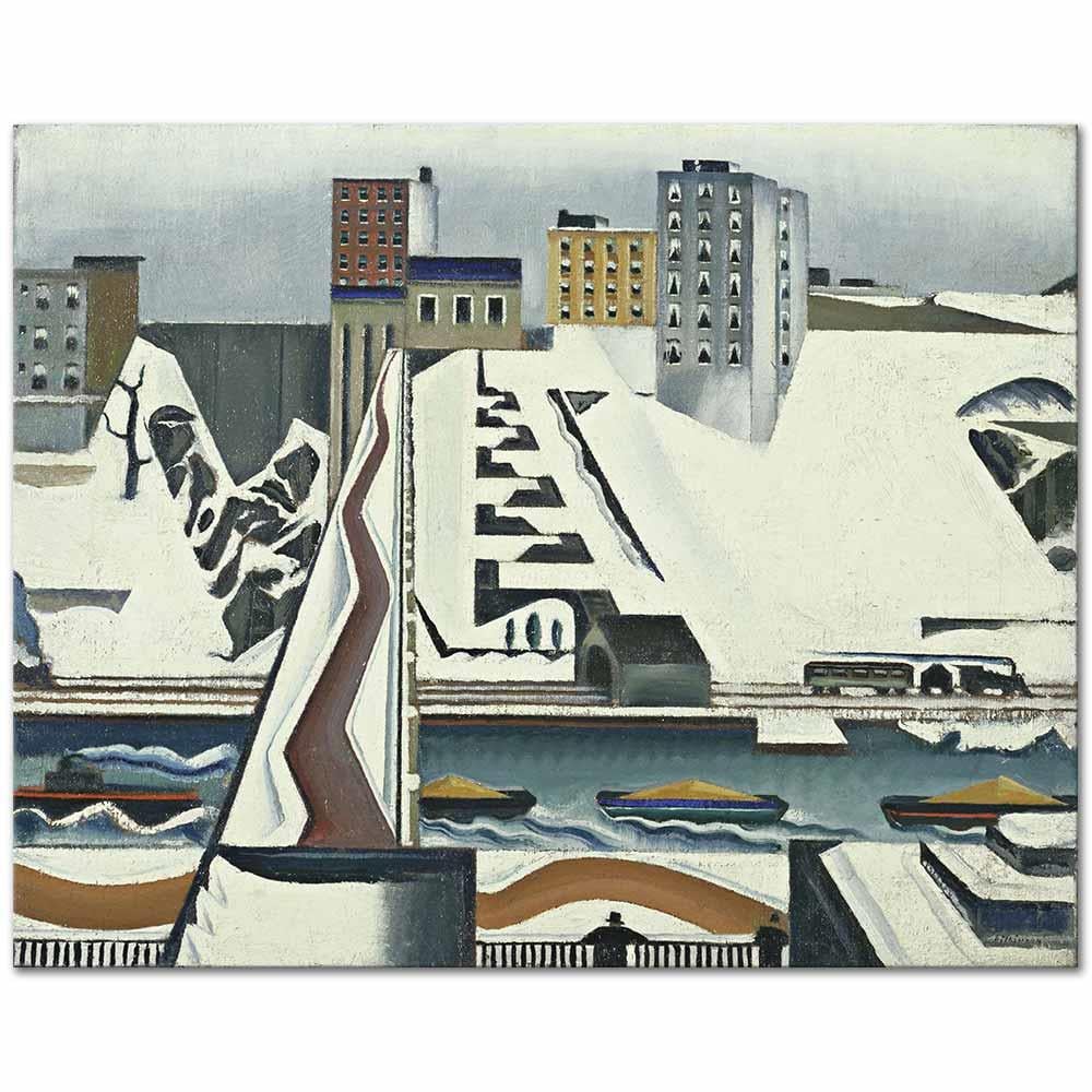 Harlem River by William Preston Dickinson as Art Print