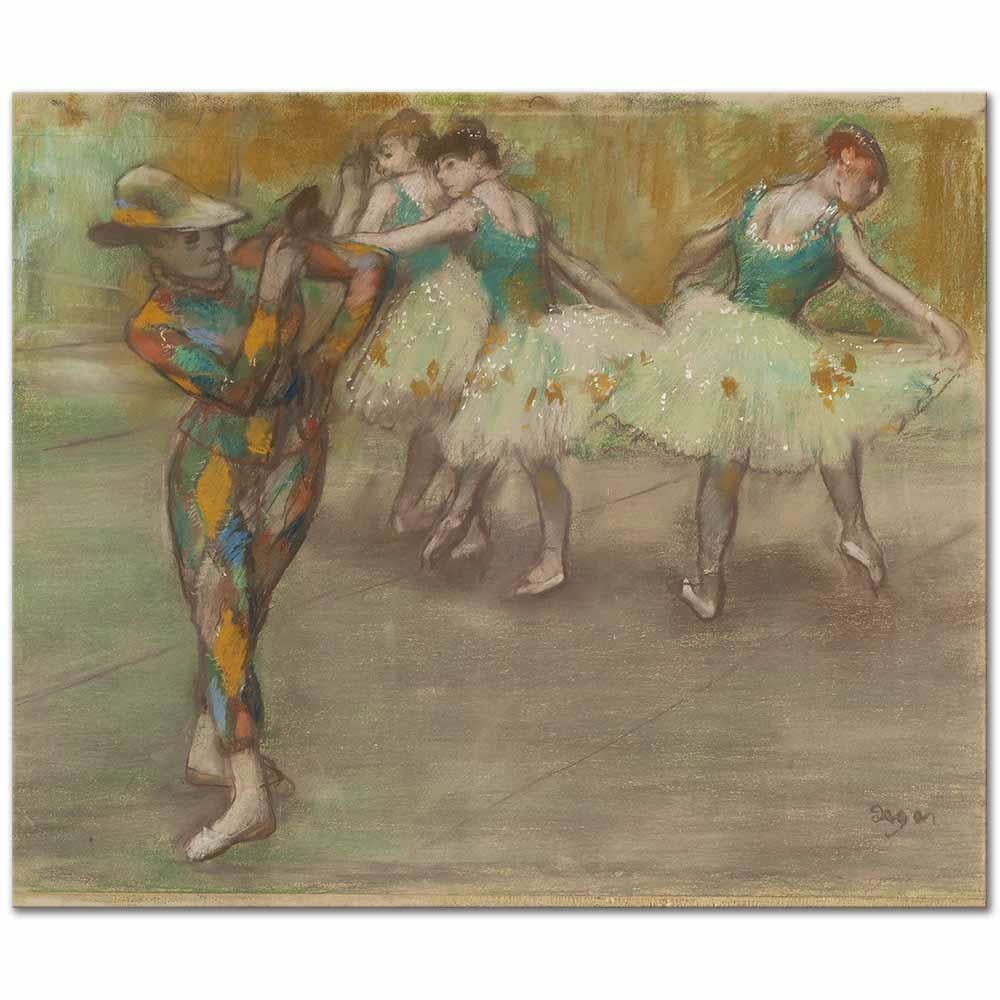Harlequin Dance by Edgar Degas as Art Print