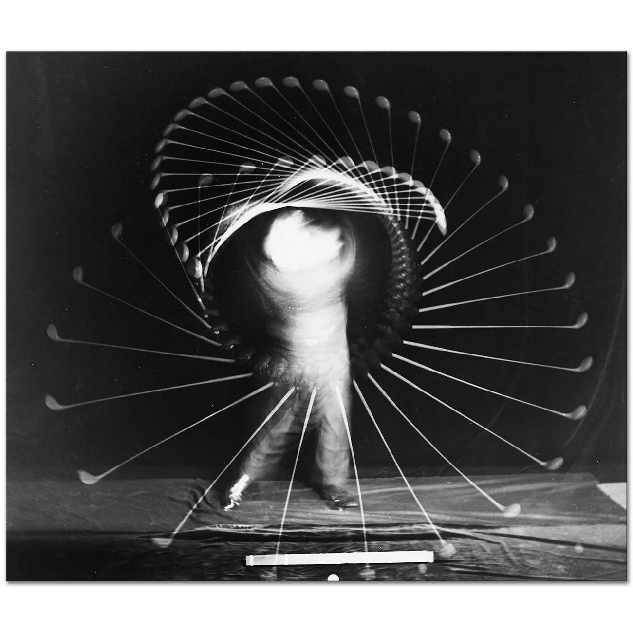 Harold Eugene Edgerton Boby Jones Golf Sopası ile Kanvas Tablo