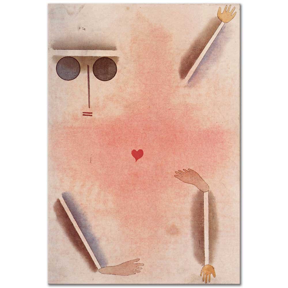 Paul Klee Kafası Eli Ayağı ve Kalbi Var Kanvas Tablo