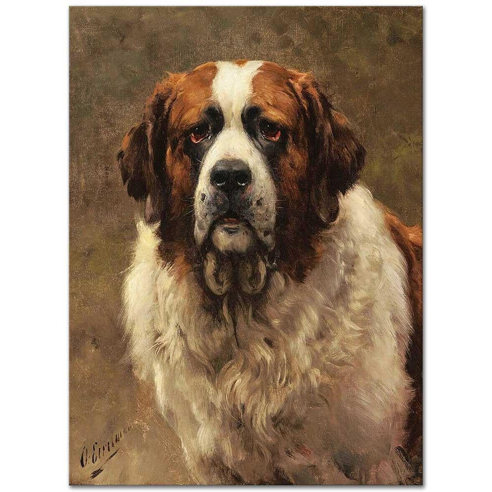 Otto Eerelman Saint Bernard Kanvas Tablo