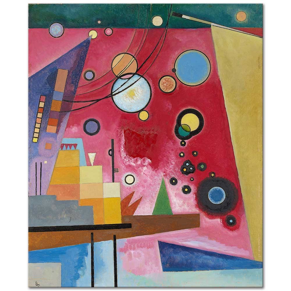 Heavy Red by Wassily Kandinsky