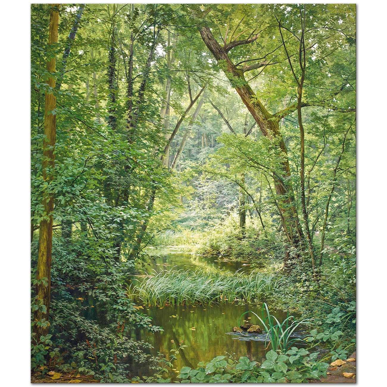 The Woodland Pool by Henri Biva