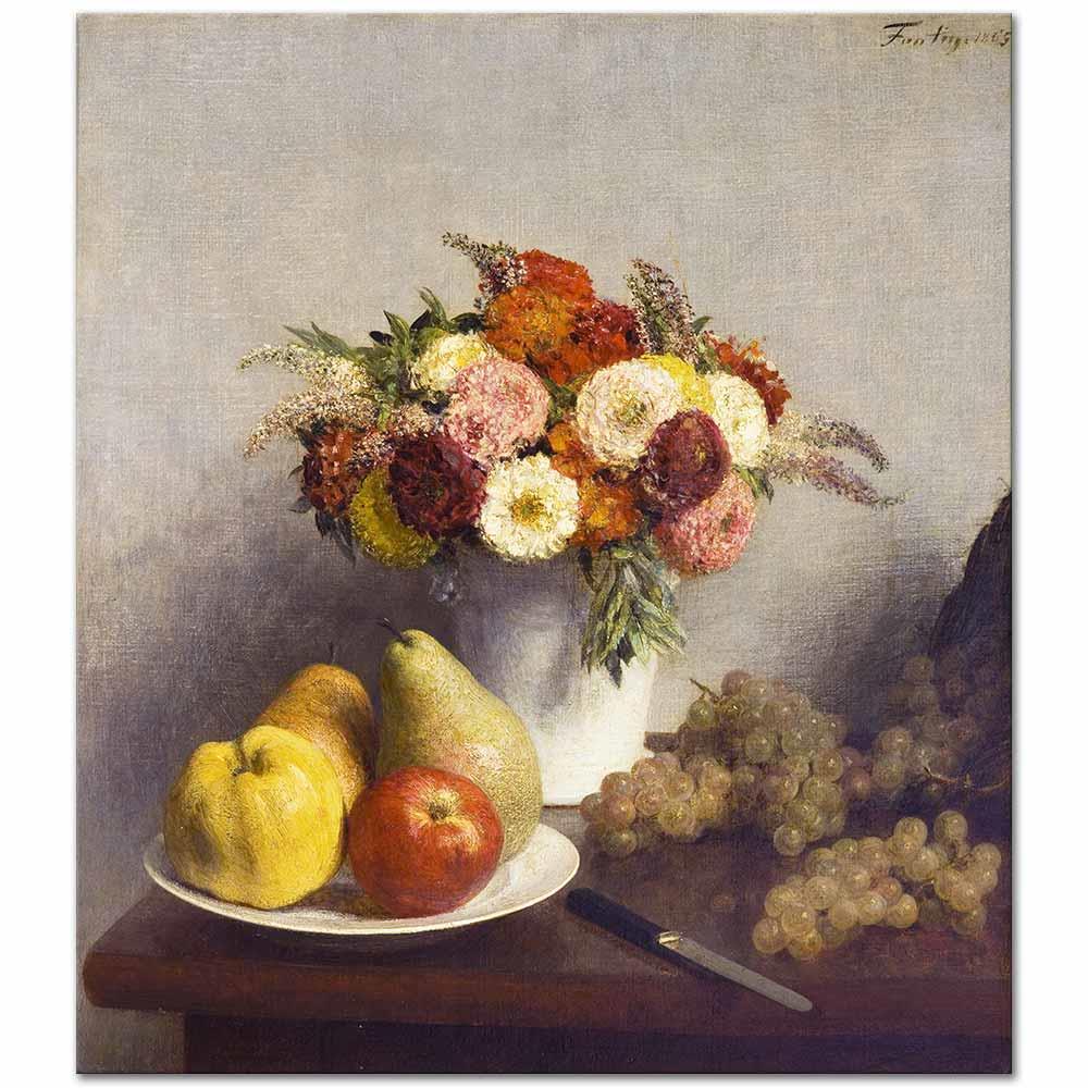 Flowers and Fruits by Henri Fantin-Latour