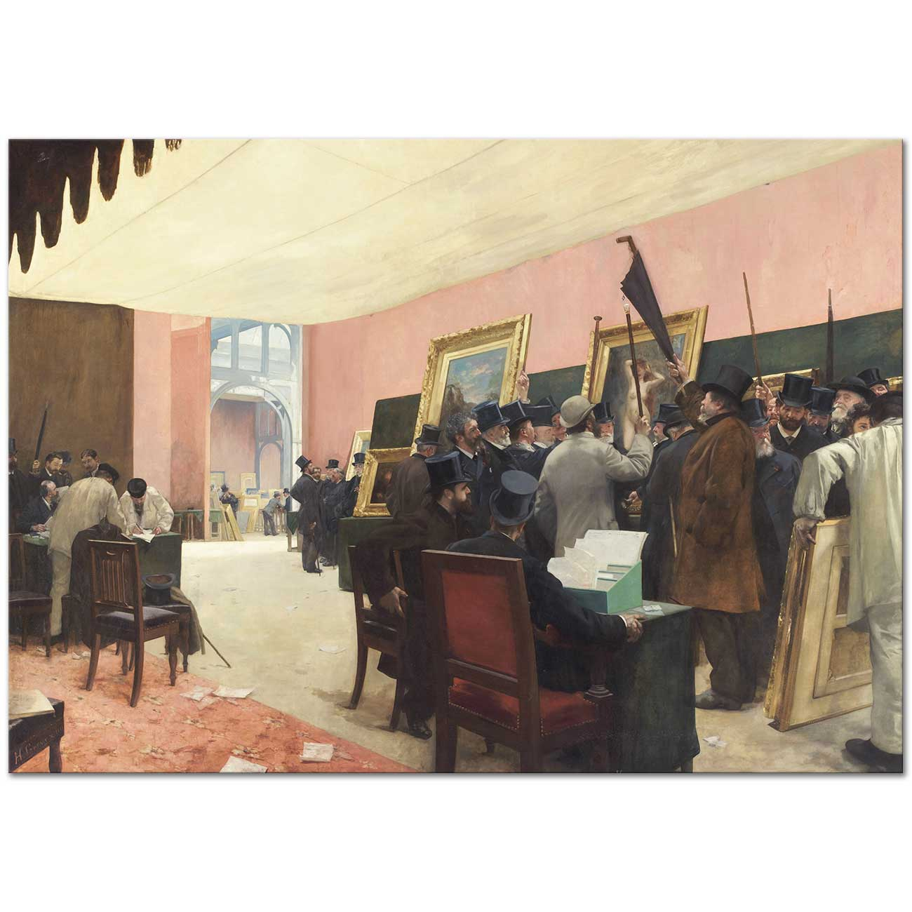 Henri Gervex A Session of the Painting Jury Art Print